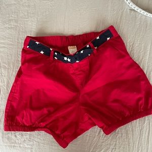 Gymboree puff shorts red